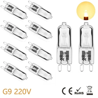10X G9 Halogen Bulbs 25W 20W 40W 60W Filament Lamp Replace LED Bulb WarmWhite - Image 1 of 4