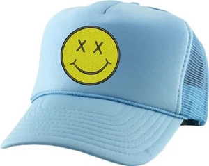 Adult Trucker Hat Smile Face Embroidered Baseball Cap Adjustable Snapback (Sk... - Picture 1 of 4