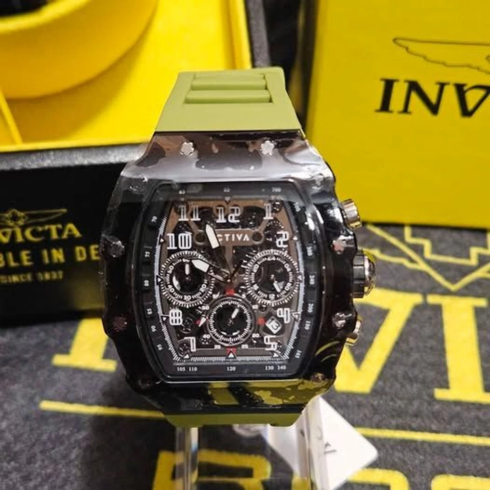 Activa Circuit X Invicta 44.3mm Skeleton Dial Green/Black ACW2305-011