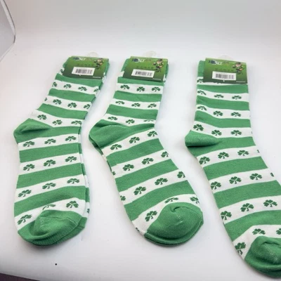 Calcetines para mujer Día de San Patricio - Paquete de 3 - talla 9-11 - NUEVO Foto 1 de 4