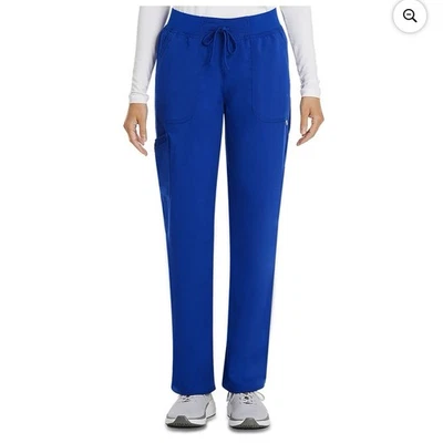 Pantalones Médicos ScrubStar Para Mujer PEQUEÑOS Rendimiento Cordón Eléctrico Azul Foto 1 de 4