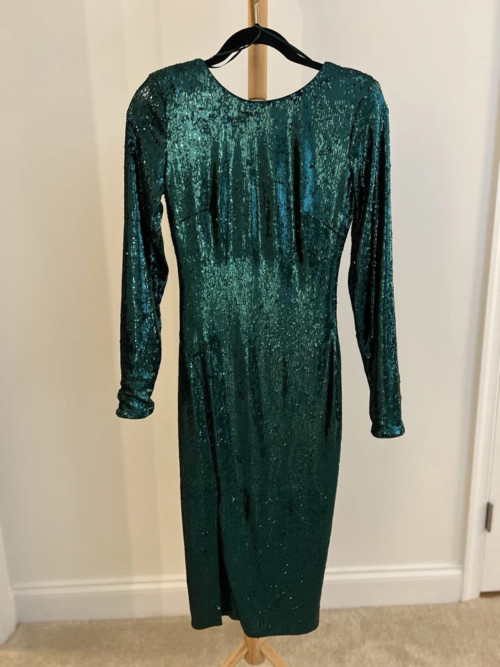 Vestido Vaina Dress the Population Verde Natalie Lentejuelas S Fiesta Noche Vacaciones Foto 1 de 4