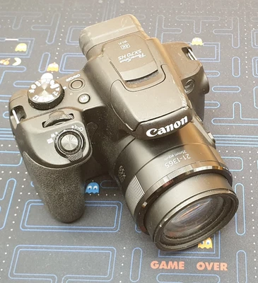 Canon PowerShot SX70HS 20.3MP Digital Camera - Black FAULTY LENS ERR 60,SL29 - Image 1 of 4