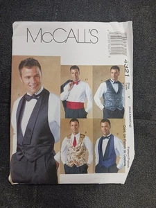 McCall's Men's Lined Vest, Bow Tie and Cummerbund Pattern - uncut - S M L - Picture 1 of 2
