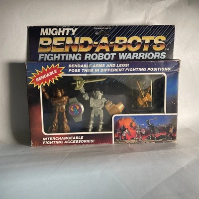 1985 Mighty Bend-A-Bots 2 Pack Marty Toys Vintage Interchangeable Robots - Image 1 of 4