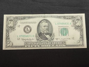 1950 D $50 Federal Reserve Note San Francisco #2 - Picture 1 of 8