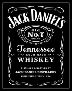 4.75" JD vinyl sticker. Tennessee Whiskey decal for laptop, bar. - Picture 1 of 2