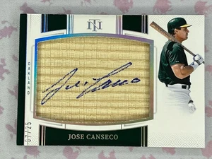 2025 Panini Tesori della Nazionale Leggendario Jumbo Lumber Jose Canseco #LJ-JCS /25 - Foto 1 di 2