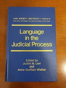 Language in the Judicial Process - Hardcover  - Bild 1 von 3