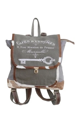 Mochila Bolso de Hombro MN Home Design de Piel y Lona Foto 1 de 4