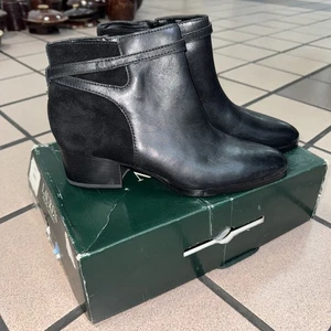 Lauren Ralph Lauren Damara Ankle Boots Booties Shoes Womens Size 11 B Black - Picture 1 of 7