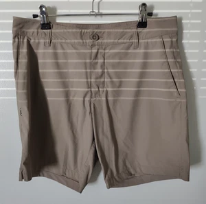 Rhone Commuter Shorts Mens Size 30 Flat Front Tan Chino Performance Stretch 7” - Picture 1 of 5