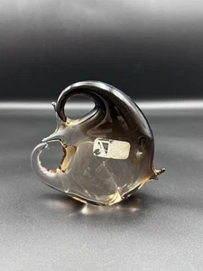 Vintage V. Nason & C. Tropical Fish Murano Smokey Brown Glass Paper Weight - Picture 1 of 8