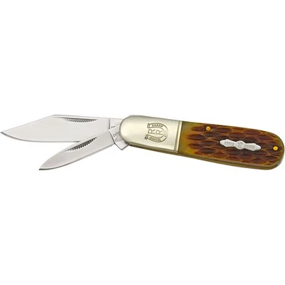 ROUGH RIDER Rough Ryder Barlow Taschenmesser mit 2 Edelstahlklingen und Knochengriff