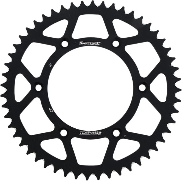 Supersprox Racing Aluminum Rear Sprocket 520 52T Black #RAL-210-52-BLK for Honda - Image 1 of 1