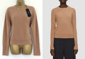 Joseph 100% Cashmere Jumper BNWT size UK 14 Camel Beige Round Neck Long Sleeves - Picture 1 of 10