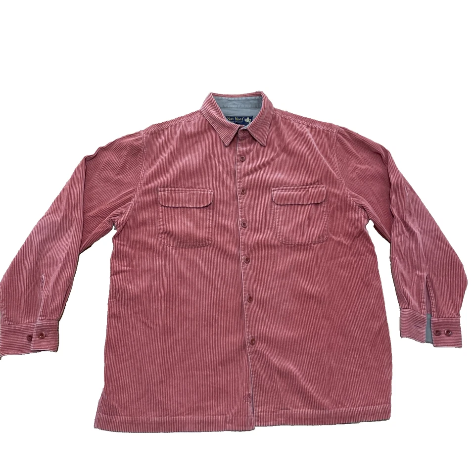 Chaqueta para hombre Nat Nast grande pana mezcla de seda dinero antiguo lujo rosa preppy L Foto 1 de 4