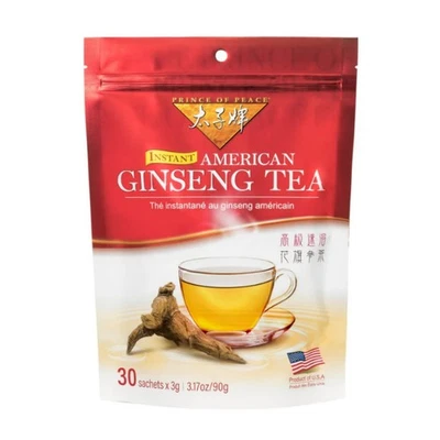 Chá instantâneo de ginseng americano Prince of Peace, 30 saquetas - Imagem 1 de 4