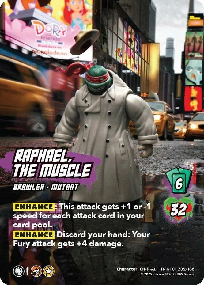 1X-Raphael, the Muscle (Alternate Art) (205) - Foil-TMNT01-Teenage Mutant Ninja  - Image 1 of 1