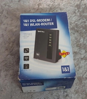 1&1 DSL-Modem / WLAN Router FRITZ!Box 7412 VDSL/ADSL bis zu 300 MBit/s Unbenutzt - Bild 1 von 2