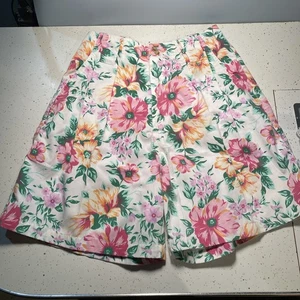 Bermudas cortas vintage Pierre Cardin florales cintura alta para mujer talla 12** - Imagen 1 de 17