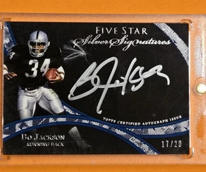 2014 Topps Five Star Bo Jackson Silver Signatures /20 #FSSS-BJ Raiders - Picture 1 of 2
