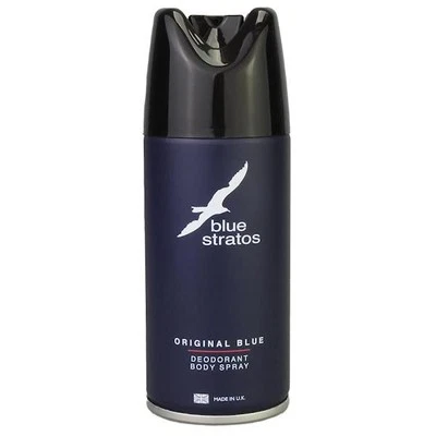 6 x Blue Stratos Original Blue Deodorant Body Spray 150ml