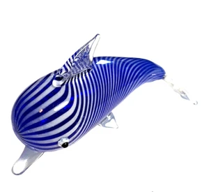 Mundgeblasene Glaskunst Figur Tier Delfin # 6679 - Bild 1 von 4
