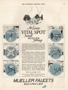 1925 Müller Wasserhähne: An jedem lebenswichtigen Ort Vintage Printanzeige - Bild 1 von 1