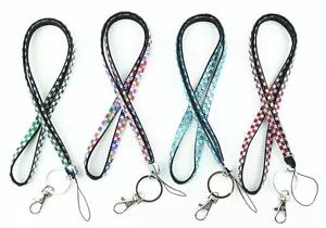 Collana Bling Strass Artigianale Portachiavi Cordino, Multicolore - Foto 1 di 17
