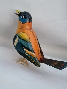 Tin toy 1950's Soviet Russia CCCP mechanical TWEETING BIRD mint conditions works - Picture 1 of 15