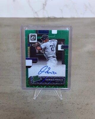 2022 Panini Donruss Optic Oswald Peraza Green Mojo Rated Prospect #6/20-MINT - Image 1 of 2