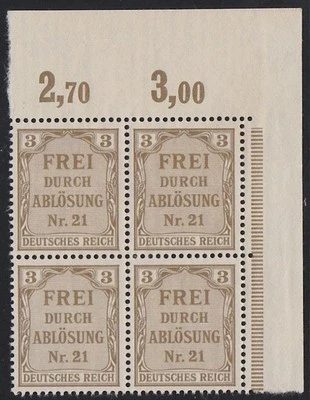 KAPPYSSTAMPS ID7766 GERMANY PRUSSIA OL2 BK/4 MINT NH NEVER HINGED BLOCK - Image 1 of 2