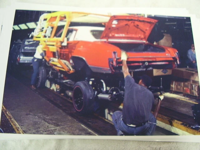 Chevrolet Monte Carlo 1970 línea de montaje 11 x 17 foto imagen Foto 1 de 1