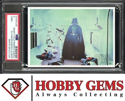 DARTH VADER PSA 9 1977 Star Wars Topps Yamakatsu Large Vader Inspects Ship C2 - Image 1 of 2