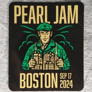 Pearl Jam Sticker Boston Fenway Park 2024 Sept 17 PJ Eddie Vedder Baseball Irish - Picture 1 of 4