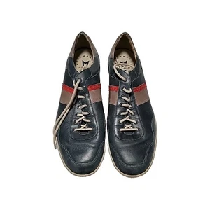 Mephisto Men’s Henrik Blue Leather Lace Up Size 11.5 - Picture 1 of 8