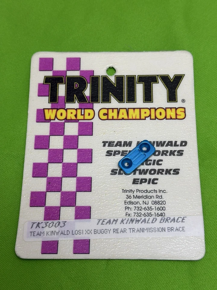 Trinity Losi XX XXT Transmission Brace Alum Blue Team Kinwald TK3003 - Image 1 of 1