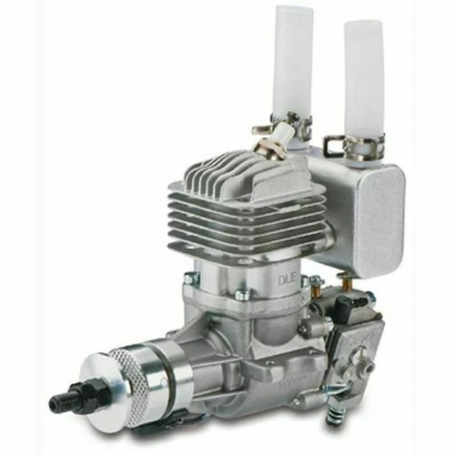 DLE Gas Rear Exhaust Engine with Electronic Ignition - Silver (DLE-20RA)