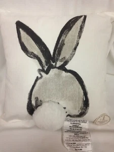 Small Decorative Pillow with a Bunny NWT 13" X 13" - Picture 1 of 3