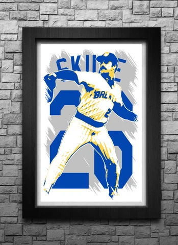 BOB SKUBE art print/poster MILWAUKEE BREWERS FREE S&H! CLEARANCE! LAST CHANCE! Cover