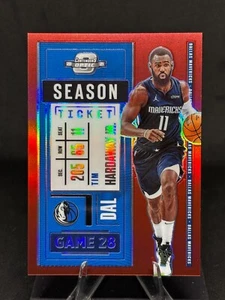 Tim Hardaway Jr. 2020-21 Contenders Optic Season Ticket #54 Red Prizm Mavericks - Imagen 1 de 2