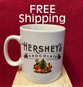Oversized 28 oz HERSHEY's CHOCOLATE Mug Jumbo Large Cup Galerie Christmas (EUC) - Picture 1 of 8