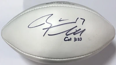 Futebol americano painel branco oficial autografado por Ryan Tannehill da NFL (JSA) - Imagem 1 de 2