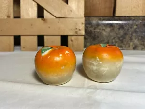 Agitadores de sal y pimienta vintage en forma de manzana - Imagen 1 de 6