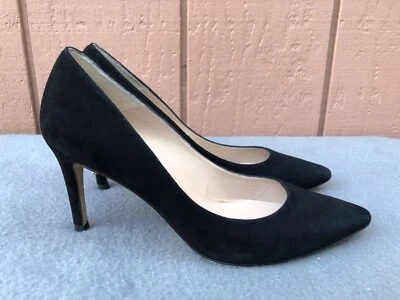 NEW LK Bennett 38.5 US 8 Sledge Black Suede Pumps Heels C4 - Image 1 of 4
