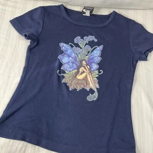 RAE VTG Fairy Core T-Shirt Fine By Hot Topic Ault XS Pixie 90s Amy Brown USA M1 - Picture 1 of 9