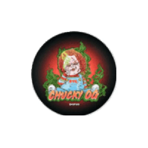 Alfombra de pipa de agua de tabaco de goma superior de tela DabPadz - Chucky OG 5" Foto 1 de 1