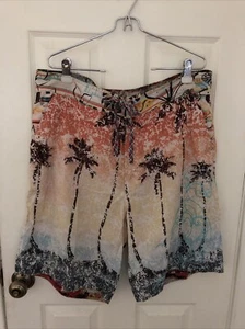 Robert Graham Herren Palm Tree Tropical Print Badehose Shorts 38 - Bild 1 von 6