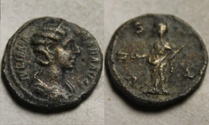 JULIA MAMAEA 232 Severus Alexander Rare ancient Billon Roman Coin Denarius VESTA - Picture 1 of 4